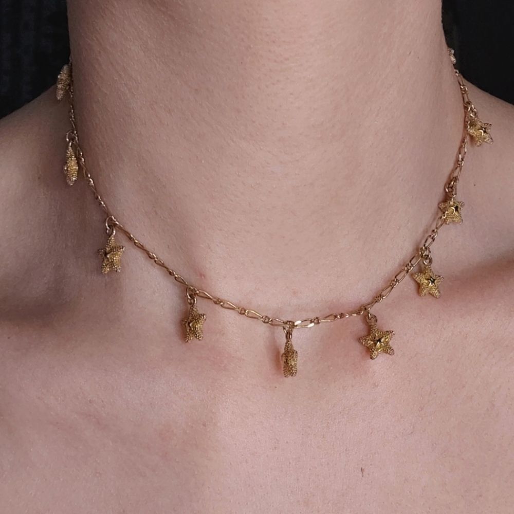 Vintage Y2K starfish choker